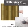 thumbnail image 6 of LALILO Kitchen Curtain Valance Gold Check Striped Rod Pocket Window Curtain 52"x 18" Set of 2, 6 of 6