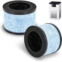 BMJH06 True HEPA Filters Replacement for BREEZOME BMJH06, AROEVE MK01 MK06 and Kloudi Air Purifier DH-JH01, Intelabe EPI080/EP1080, Elechomes EPI081/EP1081, H13 Premium True HEPA Filter, 2 Pack