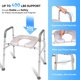 thumbnail image 5 of Asiento de inodoro elevado LimLuc con asas ajustables, 400 libras, 5 of 8