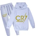thumbnail image 3 of Ropa para niños Sudadera con capucha y pantalones Traje para niño de 3 a 12 años Sudadera de primavera y otoño Chándal de fútbol CR7 Traje deportivo para vacaciones para niños, 3 of 5