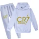 thumbnail image 3 of Ropa para niños Sudadera con capucha y pantalones Traje para niño de 3 a 12 años Sudadera de primavera y otoño Chándal de fútbol CR7 Traje deportivo para vacaciones para niños, 3 of 5