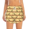 thumbnail image 2 of Wukai African tribal elephant Print Women' double-layer Shorts for Athletic Gym Running Shorts with Phone Pockets-X-Large, 2 of 7