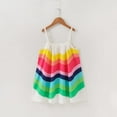 thumbnail image 3 of YEEDISON Summer Cute Toddler Baby Girl Dress Girls Costume Kids Princess Sleeveless Rainbow Print Sling Dresses, 3 of 5