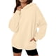 thumbnail image 3 of Sudaderas con Capucha de Gran Tamaño para Mujer, Sudaderas Cómodas, Conjuntos de Moda de Otoño, Blusas Casuales, Ropa de . Albaricoque S, 3 of 6