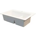 thumbnail image 4 of Transolid 33" x 22" Top Mount Radius Granite Kitchen Sink, Available in Various Colors, 4 of 4