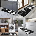 thumbnail image 2 of Black Halloween Ghosts Bats and Stars Kitchen Rug Mat,Kitchen Runner Rugs Non Skid Washable,Decorative Kitchen Floor Mats for Kitchen,Sink,Laundry,17"X47", 2 of 5