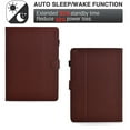 thumbnail image 4 of ELEHOLD Case for New Kindle 11th Generation (2022 Release)/New Kindle Generation (2024Release),PU Leather Case Folio Stand Protective Case Pocket Cover,Brown, 4 of 9