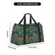 thumbnail image 3 of Fotbe red and green bow tie Bolsa de Viaje con Estampado, Bolsa de Fin de Semana para Mujer con Compartimento para Zapatos, Bolsa de Gimnasio con Bolsillo Húmedo, 3 of 7