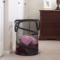 thumbnail image 3 of Household Essentials 2026 Cesto para la colada de malla plegable emergente | Negro, 25" de alto, 3 of 5
