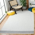thumbnail image 2 of SAFAVIEH Montauk Nuala Abstract Dots Cotton Area Rug, Grey/Ivory, 5' x 8', 2 of 9