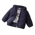 thumbnail image 2 of Uobin Girls -Lined Hooded Parka Jacket, Mid-Length Winter Coat with Zip Pockets for Kids Outdoor, 2 of 7