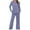 A Purple, variant on Women's Petite Sweatsuits Wide Leg Sweatpants and Sweatshirt Sets Jogging Suits Plus Size Loose Jogger Suits Khaki M