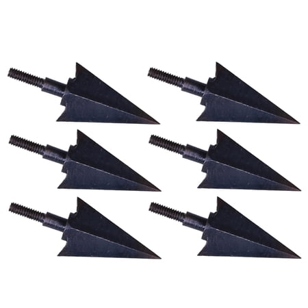 6Pcs Screw-in Arrows Head Tip Traditional Archerys Arrowheads for Hunting