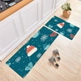 thumbnail image 2 of 2 Piece Non Kitchen Mat Runner Rug Set Doormat Merry Christmas Snowman Door Mats Rubber Backing Carpet Indoor Floor Mat Holiday Decor, 2 of 9