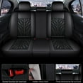 thumbnail image 3 of Maidao Car Seat Covers Full Set Leather for Land Rover for Freelander 1997-2006 5 Seats Waterproof Front Rear Cushion Protector Black, 3 of 6