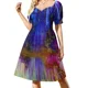 thumbnail image 4 of Vestido de manga corta Psycho Candy para mujer, vestido largo de verano, vestido largo de verano coreano para mujer., 4 of 8
