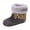 Black, variant on Girls' Boots Clearance Newborn Cozy Fleece Booties Cotton Lined Anti-Slip Stay On Baby Slippers Socks Booties with Gripper Toddler Winter Warm Snow Boots Baby Ankle Boots First Walker Crib Shoes