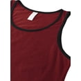 thumbnail image 3 of Hat and Beyond Basic Sportswear Sleeveless Athletic Muscle Jersey Tank Top with Contrast Binding, 3 of 6