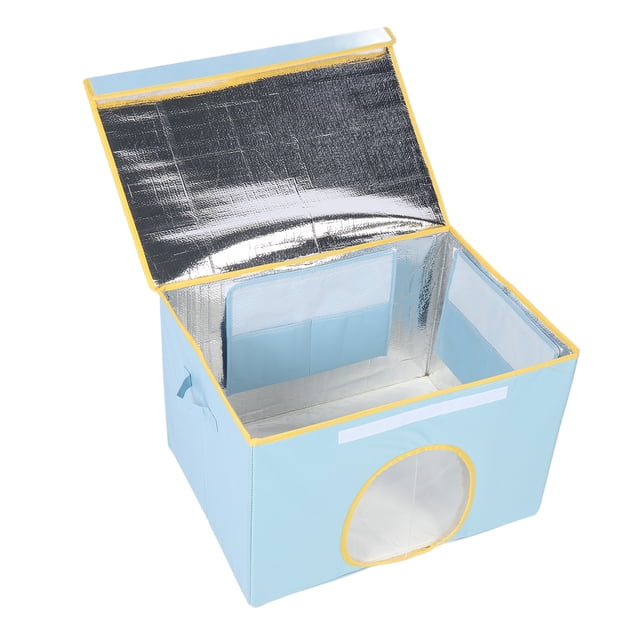 Maison Chauffante pour Chat, Maison Pliable Résistante aux Intempéries, Abri Isolé pour Chats Sauvages, Maison Chauffante pour Temps Froid avec Tapis Chauffant pour l'Hiver