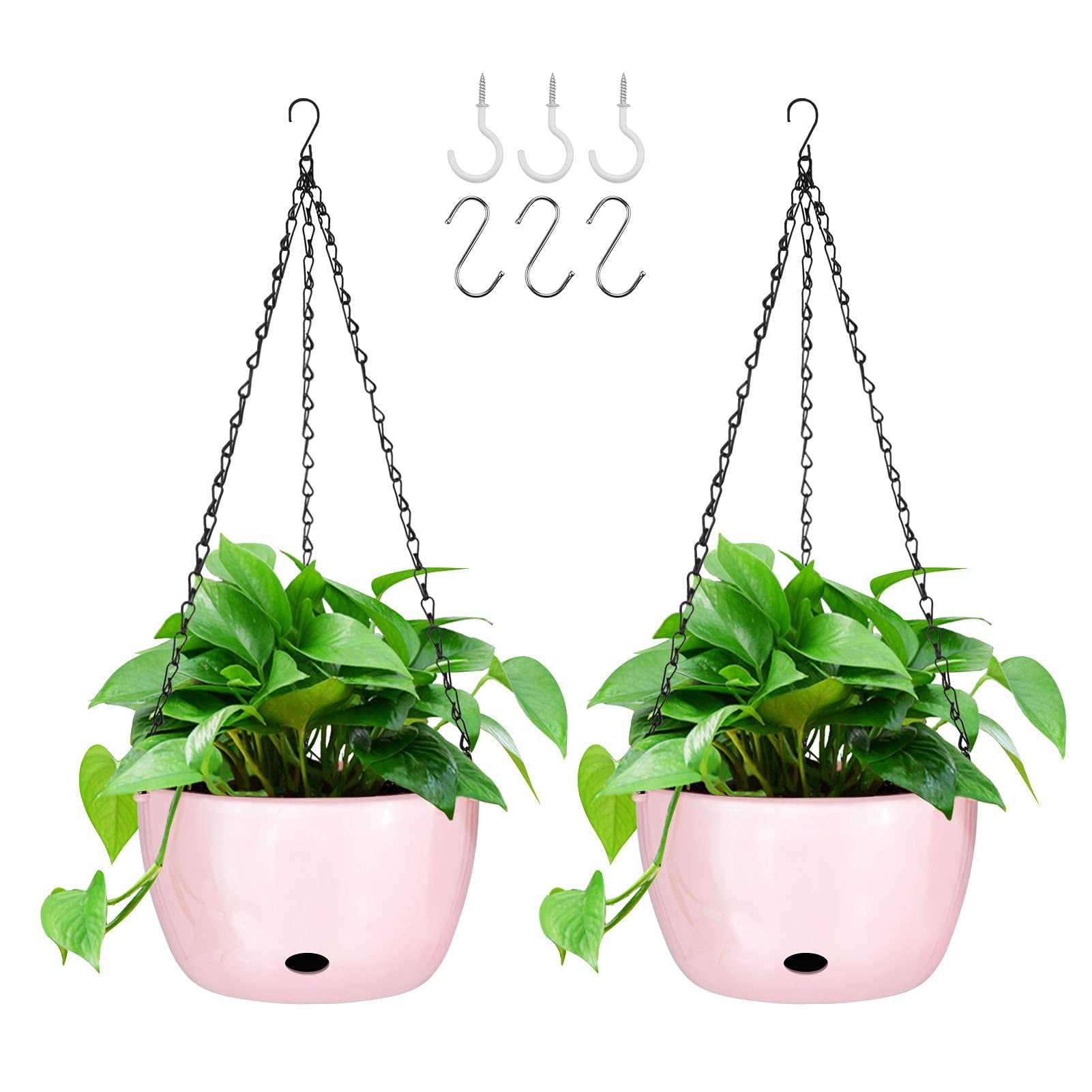 1pc Wall Hanging Basket Practical Durable Plant Flowerpot for Indoor Inside Home 