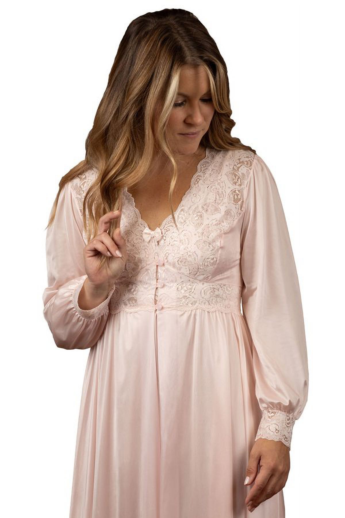 Shadowline Lingerie by Velrose Blush Peignoir Set 50737/50737X