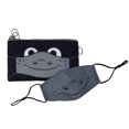 thumbnail image 1 of ZIPIT Face-It Kit for Kids, Pouch with Antibacterial Material + Matching Face Mask (Black), 1 of 7