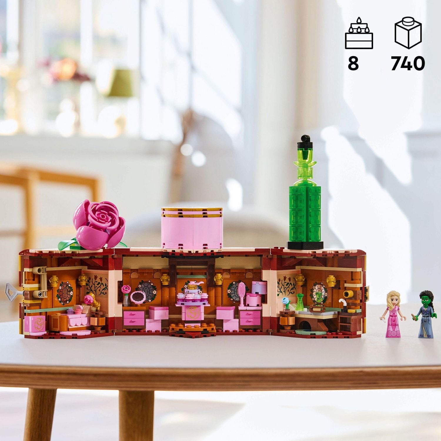 LEGO Wicked Le dortoir de Glinda et Elphaba 75683 Ensemble de construction (740 pièces) Comprend 740 pièces, 8+ ans