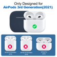 thumbnail image 2 of Funda protectora de silicona para AirPods 3 2021 - Azul oscuro, 2 of 7