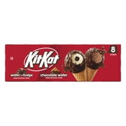 Kit Kat Frozen Dairy Dessert Cones, Wafer with Fudge & Chocolate Wafer, 8 Count