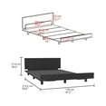 thumbnail image 3 of CoSoTower Twin Bed Base Cervants, Bedroom, Black, 3 of 8
