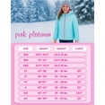 thumbnail image 4 of Pink Platinum Girls Snowsuit Set - Insulated Ski Jacket and Snow Pants Overall Bibs for Girls 2 Piece, 4 of 7