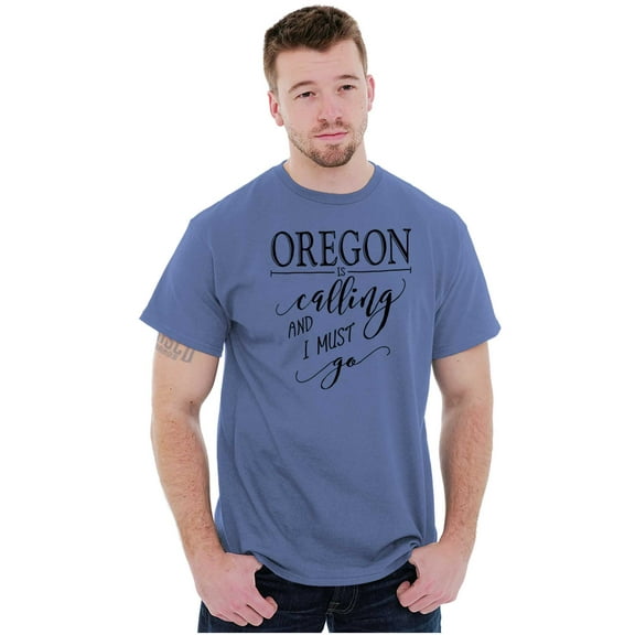 Oregon is Calling and I Must Go Women's Graphic T Shirt Tees Brisco Brands S