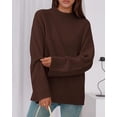 thumbnail image 3 of BTFBM Sweaters for Women Casual Crewneck Long Sleeve Loose Ribbed Knit Pullover Sweater Winter Clothes Fall Outfits, 3 of 8