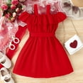 thumbnail image 4 of WEAIXIMIUNG Robes pour Petites Filles Taille 6X Robe Sans Manches pour Fête Dansante Vêtements, 4 of 7