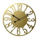 thumbnail image 1 of Reloj de pared de 16 pulgadas, fácil de instalar, electrónico, fácil de leer, moderno, redondo, silencioso. Oro, 1 of 9