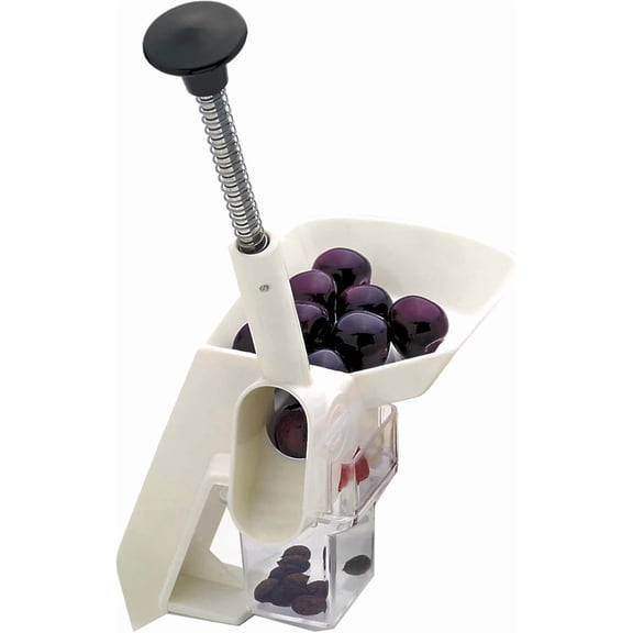Norpro Deluxe Cherry Pitter with Clamp, 15"L x 6.5"W, White