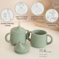 thumbnail image 3 of Sippy Cups Moonkie Silicone, 1 paquete de 120 ml, más de 4 m, con pajita, 3 etapas, 3 of 9
