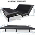 thumbnail image 2 of Adjustable Bed Base, Queen Size, Adjustable Bed Frame with Dual Massage, Head and Foot Incline, Wireless Remote, USB Ports, Zero Gravity/Programmable Memory/Anti-Snore Mode & Led Nightlight, 2 of 7