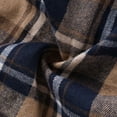 thumbnail image 5 of ZHANGDER Hoodies for Men Flannel Hooded Jacket Plaid Shirt Jackets with Pocket, Z-Navy XL, 5 of 5