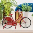 thumbnail image 2 of CIMAXIC Modèle de Vélo en Alliage Rouge pour Décoration Intérieure Style Vintage Échelle 1 10 Structure Robuste Ne Se Déforme Pas Facilement,7.09"X2.36"X4.33 Pouces, 2 of 5