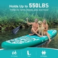 thumbnail image 5 of HLDIRECT 11'6" x 35" Inflatable Stand Up Paddle Board with Seat, Extra Long & Wide SUP Board, Non-Slip Stable Deck for Adults & Youth, 5 of 9