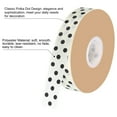 thumbnail image 3 of Cinta de grosgrain con lunares, 1 pulgada x 48 yardas, color beige con negro, 3 of 5