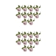 thumbnail image 3 of Injueey 10 Uds arreglo de flores artificiales de plástico para boda-fácil de limpiar flores y plantas de imitación ecológicas flor falsa Núcleo morado 2Conjunto, 3 of 6
