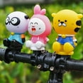 thumbnail image 2 of Pebbuoy Cartoon Bike Bell Cute Squeeze Bicycle Horn Loud Clear Sound Easy Installation on 0.87" Handlebars Bicycle Bell Lightweight Plastic Silicone Stretchable Straps Riding Reminder for Children, 2 of 6