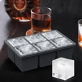 thumbnail image 5 of Juego de 4 Bandejas para Hielo: 2 Esféricas con Tapa y Embudo + 2 Cuadradas Grandes 2" Silicona Premium para Whisky y Cócteles, 5 of 5