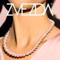 thumbnail image 2 of Collar Perlas de Cristal Austriacas Zvezda Plata 0.925 Mujer rosa claro Unitalla, 2 of 4