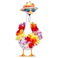 thumbnail image 4 of Nkmbld Porch Goose Decor, Hawaiian Goose Costume Clothes for Outdoor Patio Yard Decor, Porch Goose Decoration for Cement Plastic Goose Statue, 4 of 9