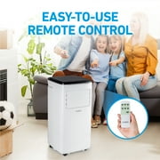 COBY Portable Air Conditioner 7,100 BTU SACC/CEC (10,000 BTU ASHRAE 128) 3-in-1 AC Unit, Dehumidifier & Fan, Air Conditioner for 450 Sq. ft.