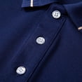 thumbnail image 5 of YODETEY Men's & Big Men's Everyday Pique Polos, Moisture Casual Collared Shirt,Navy,Size S-3XL, 5 of 8