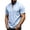 Z74 Light Blue, variant on Men'S T-Shirt Solid Color Short Sleeve Henley Tops Summer Casual Men Tees Size M Army Green